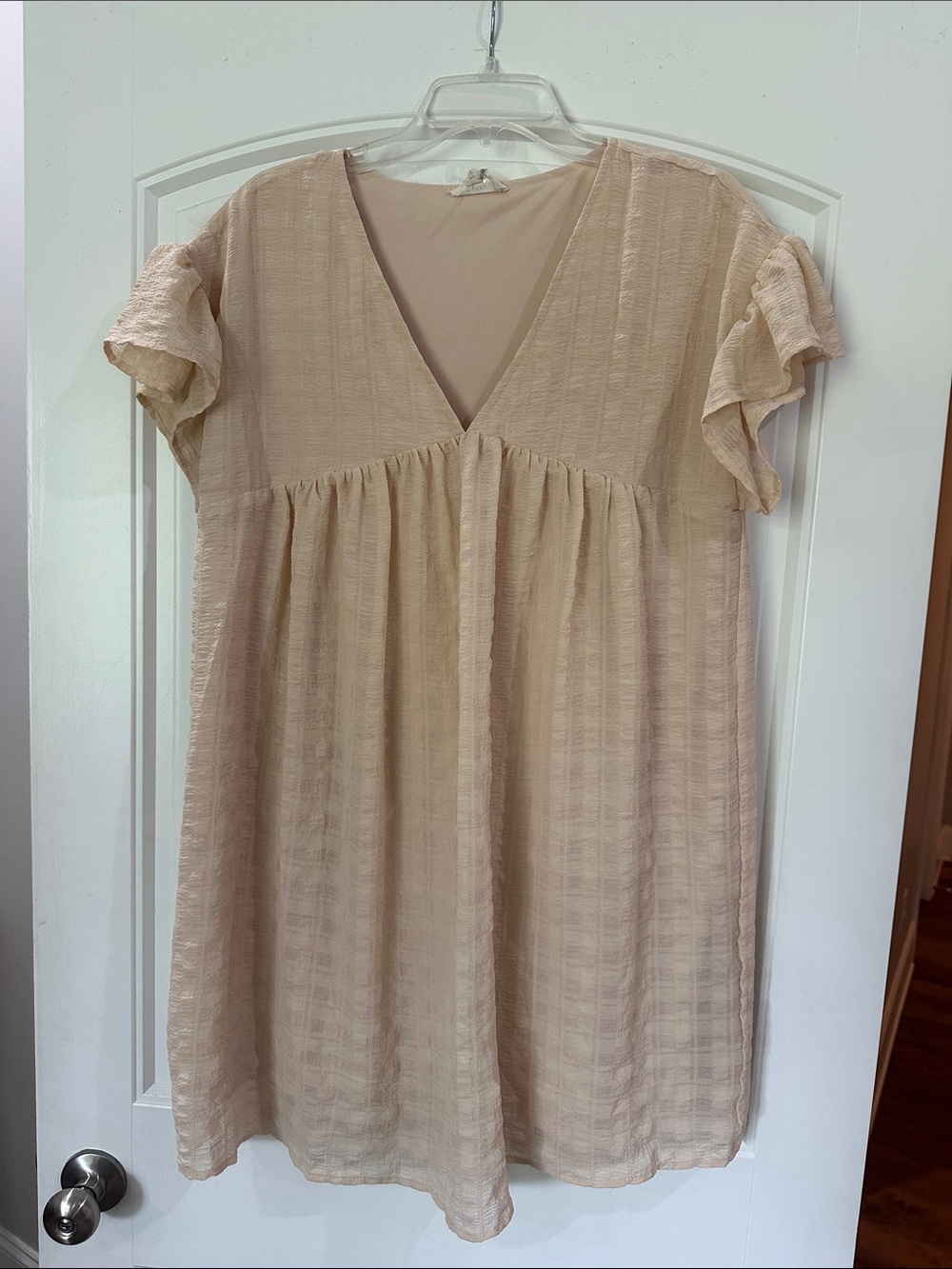 entro Blush Cream Mini Dress